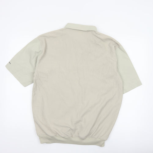 Catamaran Men's Beige Short Sleeve Collared Polo Shirt Size S