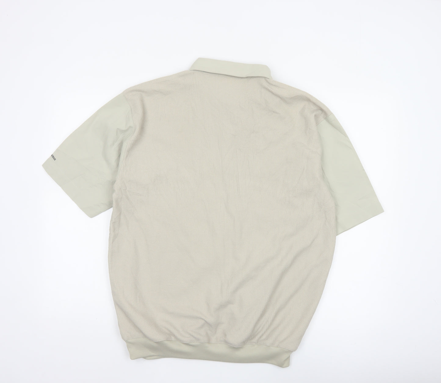 Catamaran Men's Beige Short Sleeve Collared Polo Shirt Size S