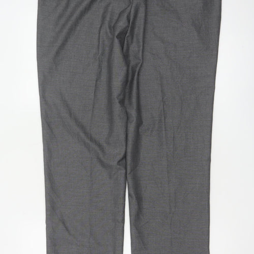 Marks and Spencer Mens Grey Regular Fit Dress Pants 36x33 Trousers