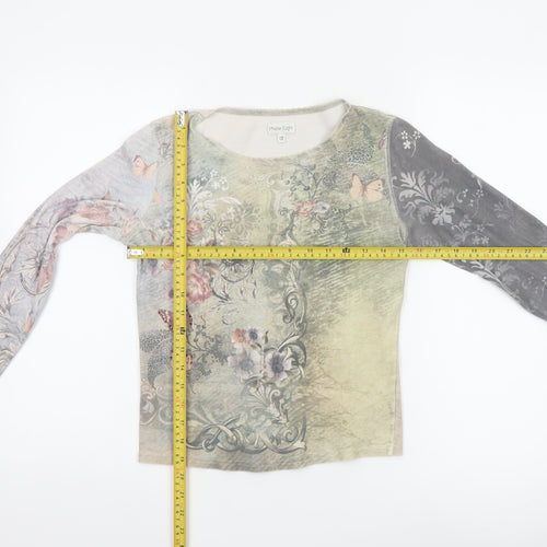 Phase Eight Womens Multicoloured Long Sleeve Floral Top Size 12