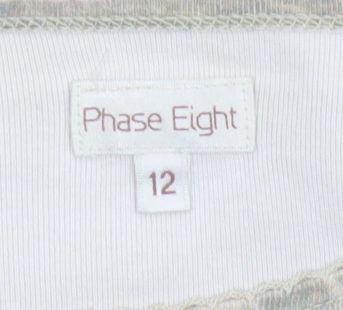 Phase Eight Womens Multicoloured Long Sleeve Floral Top Size 12