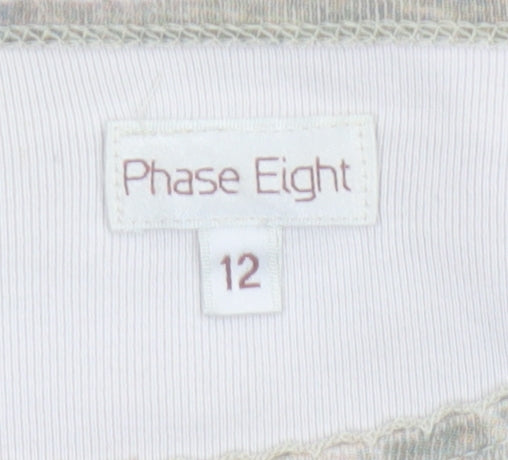 Phase Eight Womens Multicoloured Long Sleeve Floral Top Size 12