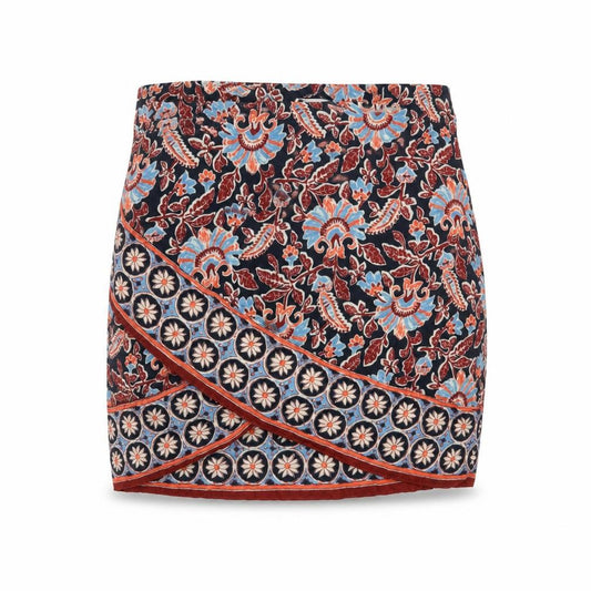 Zara Women's Multicoloured Floral Wrap Short Skirt XS
