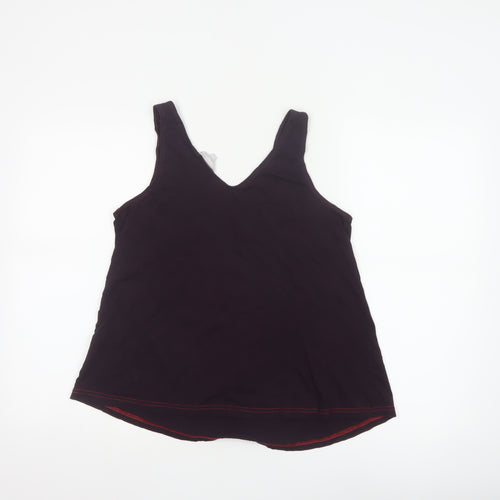 Red Herring Women's Purple Embroidered V-Neck Camisole Top Size 12