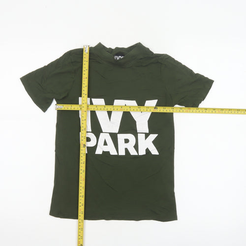 Ivy Park Women's Green XS Basic Logo T-Shirt