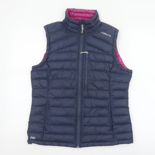 TOG24 Women's Blue Puffer Down Gilet Size 12 Lightweight Waistcoat