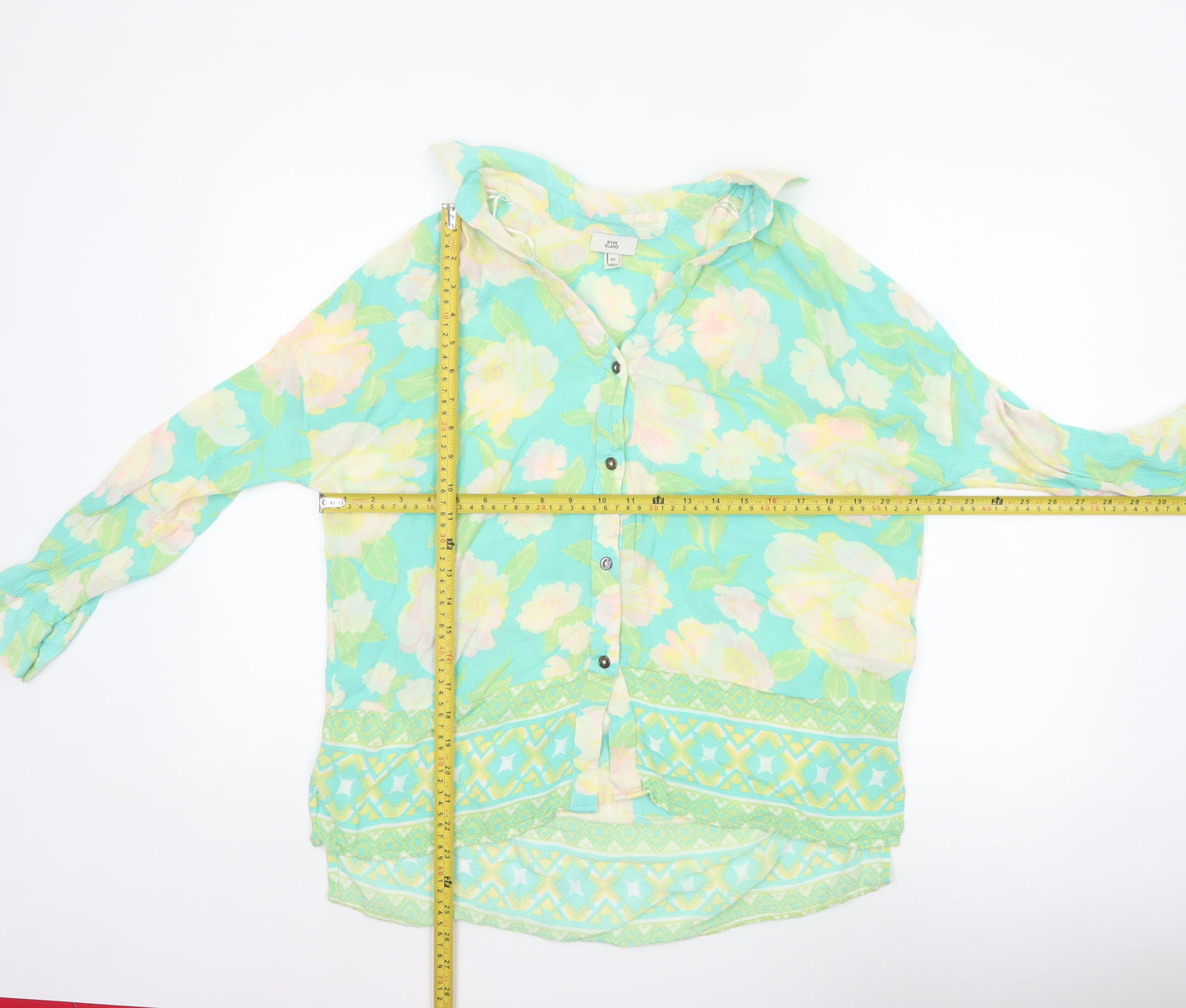 River Island Women’s Multicoloured Floral Tunic Blouse XS