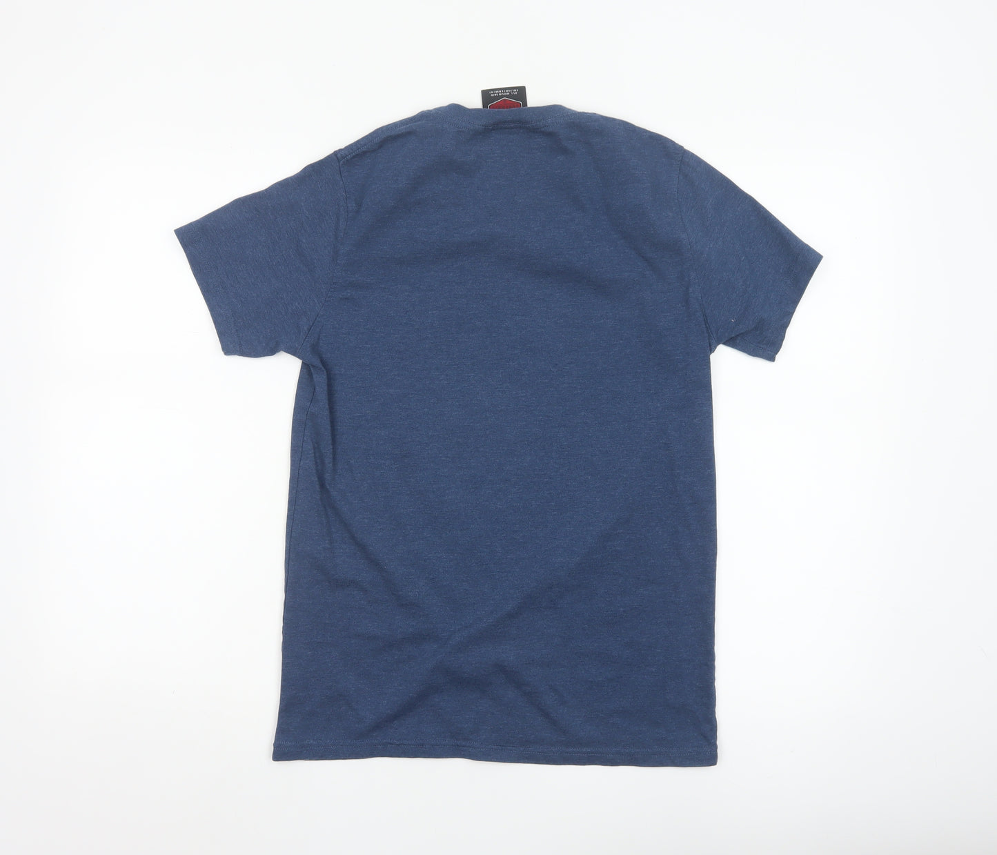 Surfanic Men's Blue Graphic Sports T-Shirt XS Regular Fit