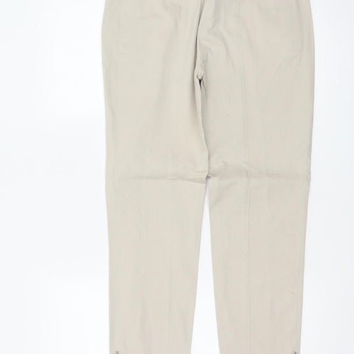 Zara Woman Beige Slim Tapered Trousers Womens UK 12