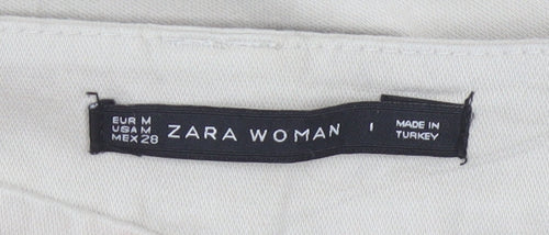 Zara Woman Beige Slim Tapered Trousers Womens UK 12