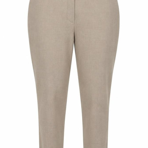 Marks and Spencer Women Beige Size 16 Straight Leg Trousers