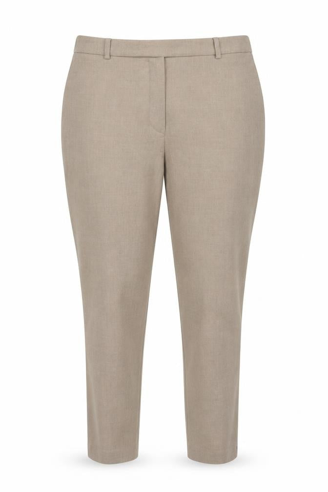 Marks and Spencer Women Beige Size 16 Straight Leg Trousers