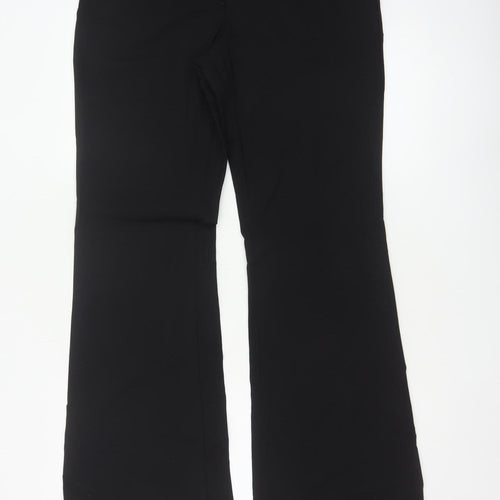 DKNY Women's Black Wool Blend Dress Pants Size 4 Regular Fit