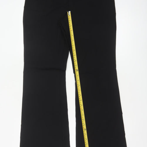 DKNY Women's Black Wool Blend Dress Pants Size 4 Regular Fit