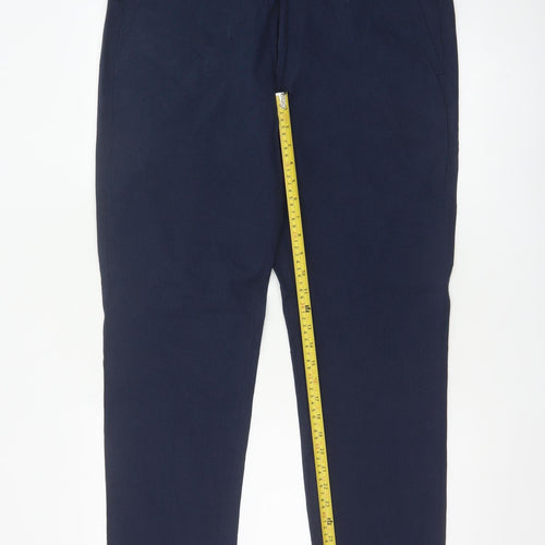 Marks and Spencer Men's Blue 36 Regular Fit Chino Trousers