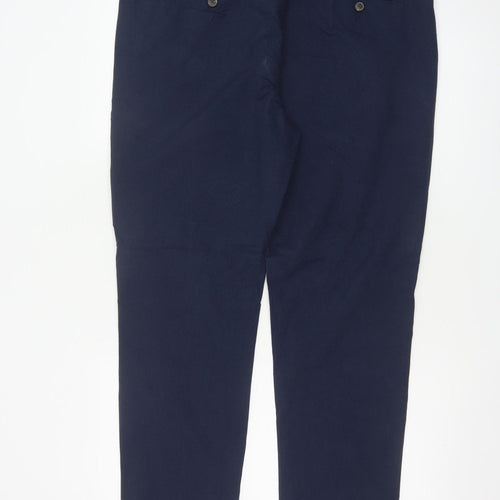 Marks and Spencer Men's Blue 36 Regular Fit Chino Trousers