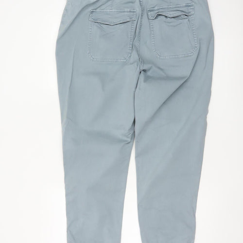 Marks and Spencer Women Grey Size 18 Cargo Trousers with Ankle Zip