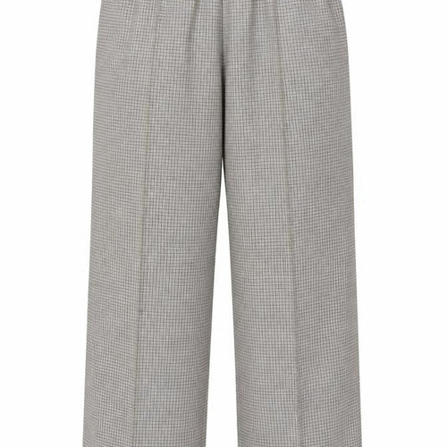 Marks and Spencer Women’s Black Check Trousers Size 18 Long Elastic Waist