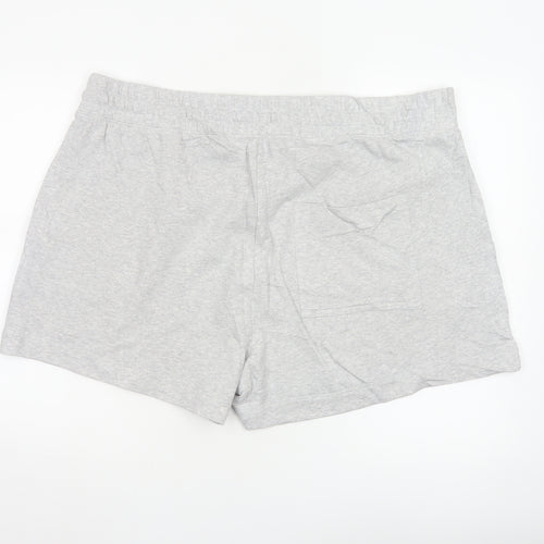 Marks and Spencer Women Grey Size 24 Sweat Shorts Drawstring Jersey
