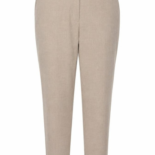 Marks and Spencer Women Beige Regular Length Straight Trousers Size 22