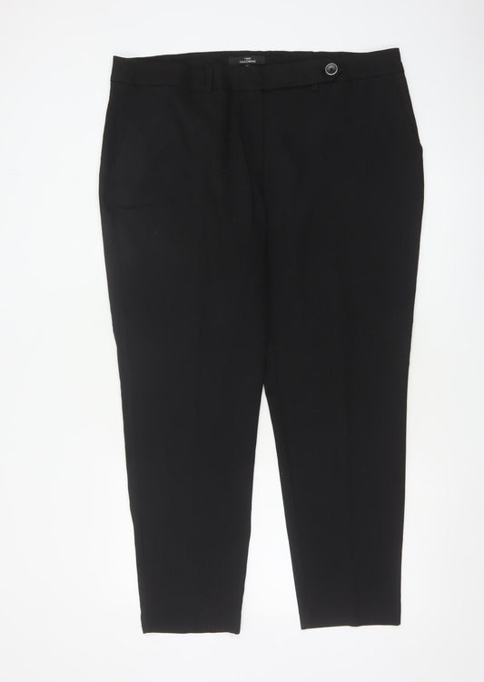Next Women's Black Size 18 Regular Tailored Work Trousers