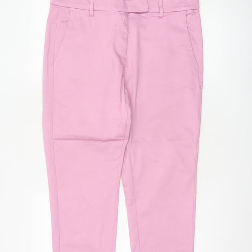 Marks and Spencer Women’s Pink Chino Trousers Size 14 Short