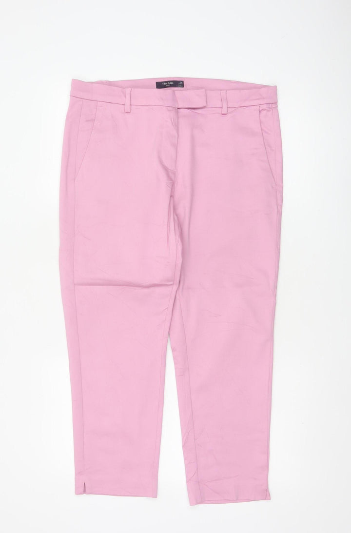 Marks and Spencer Women’s Pink Chino Trousers Size 14 Short