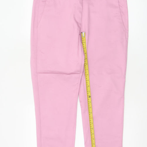 Marks and Spencer Women’s Pink Chino Trousers Size 14 Short