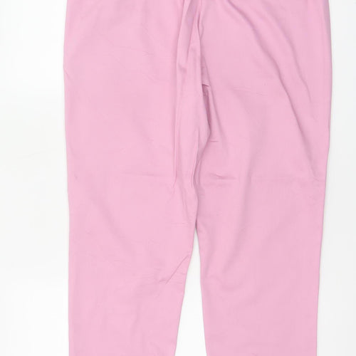Marks and Spencer Women’s Pink Chino Trousers Size 14 Short