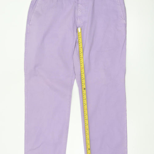 Mason's Men's Purple Chino Trousers Size XL Cotton Stretch
