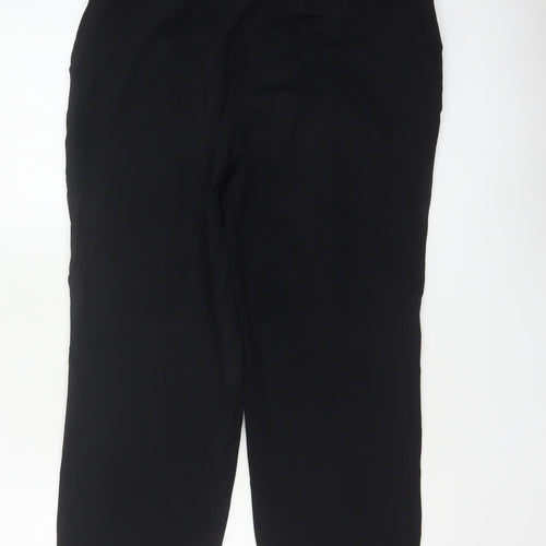 Marks and Spencer Women’s Black Size 14 Straight Leg Stretch Trousers
