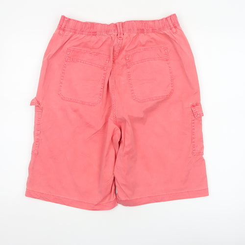 Marks and Spencer Women’s Pink Cargo Shorts Size 14 Lyocell Blend