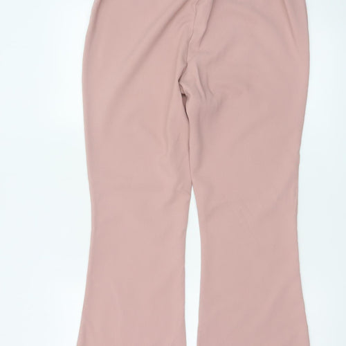 In The Style Women’s Pink Flared Stretch Trousers Size 12