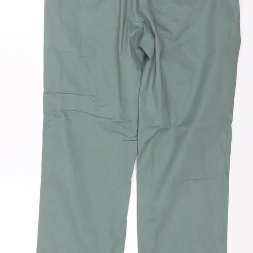 Marks and Spencer Men’s Green Chino Trousers 32x29 Regular Fit