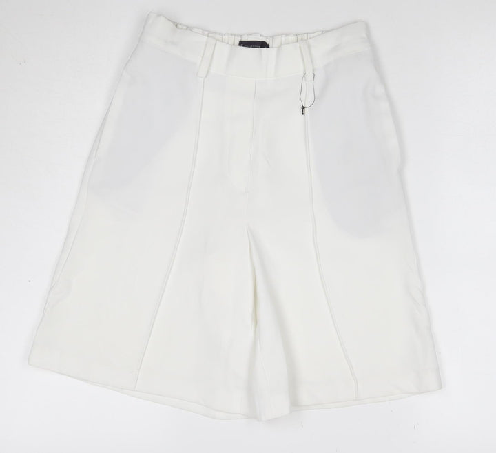 Marks and Spencer Women's White Chino Shorts Size 12