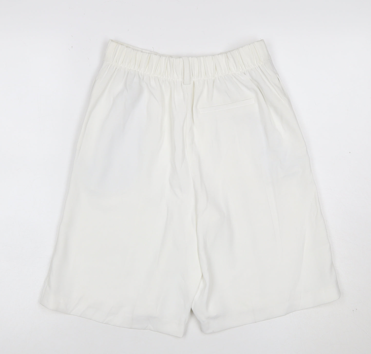 Marks and Spencer Women's White Chino Shorts Size 12