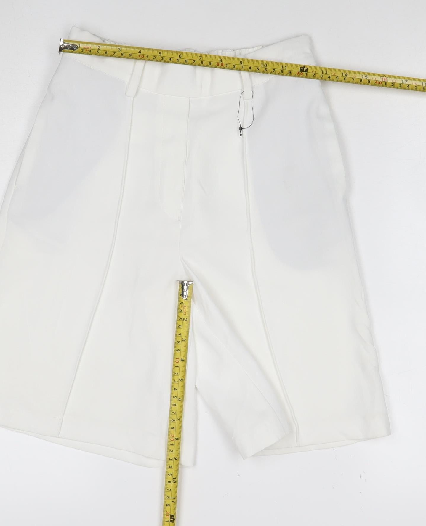 Marks and Spencer Women's White Chino Shorts Size 12