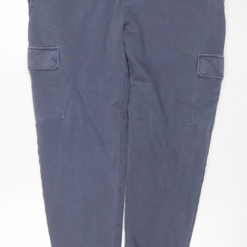 Marks and Spencer Men's Blue Regular Fit Jogger Trousers L