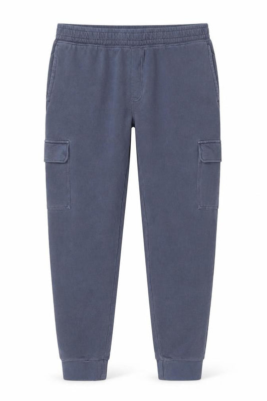 Marks and Spencer Men's Blue Regular Fit Jogger Trousers L