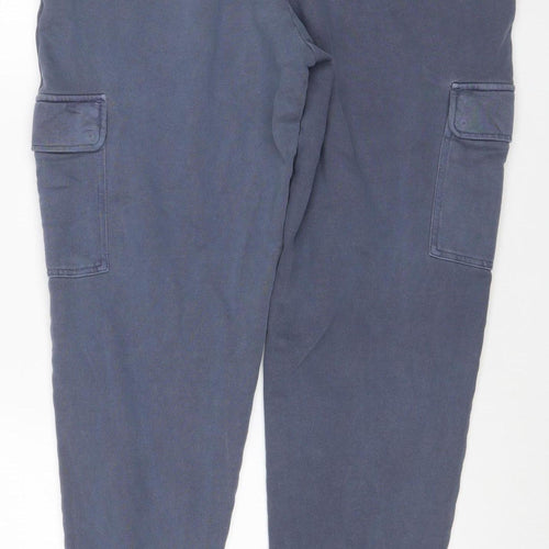 Marks and Spencer Men's Blue Regular Fit Jogger Trousers L