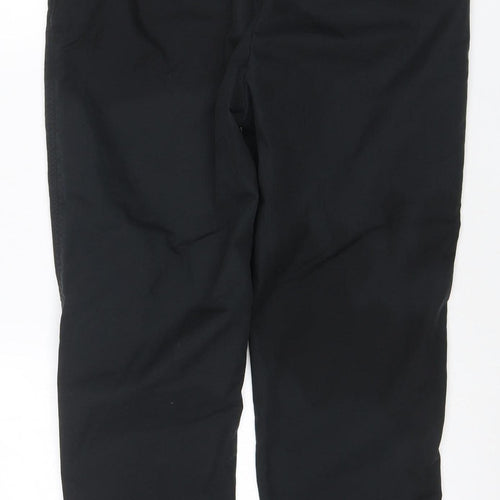 Marks and Spencer Women’s Black Size 14 Straight Leg Stretch Trousers