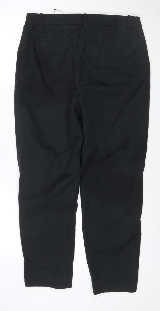 Marks and Spencer Women’s Black Size 14 Straight Leg Stretch Trousers