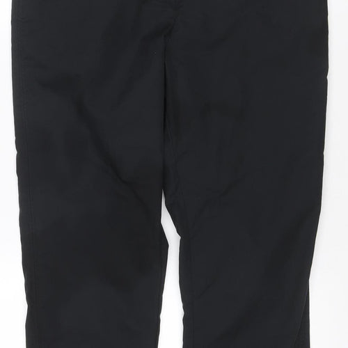 Marks and Spencer Women’s Black Size 14 Straight Leg Stretch Trousers