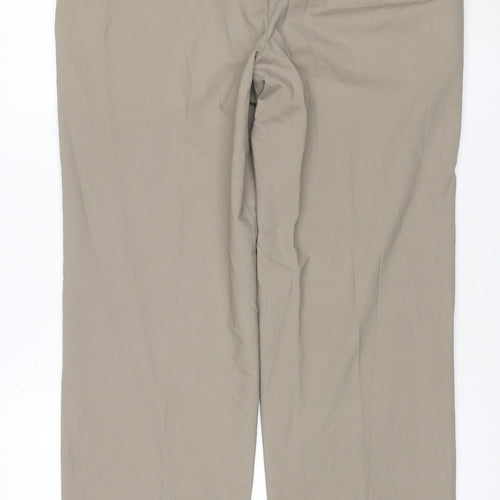 Marks and Spencer Men's Beige Wool Blend Dress Pants 34W 31L