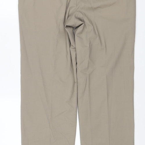 Marks and Spencer Men's Beige Wool Blend Dress Pants 34W 31L