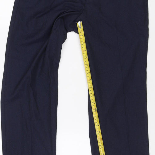 Marks and Spencer Men's Blue Slim Fit Trousers 30/29 Formal Workwear