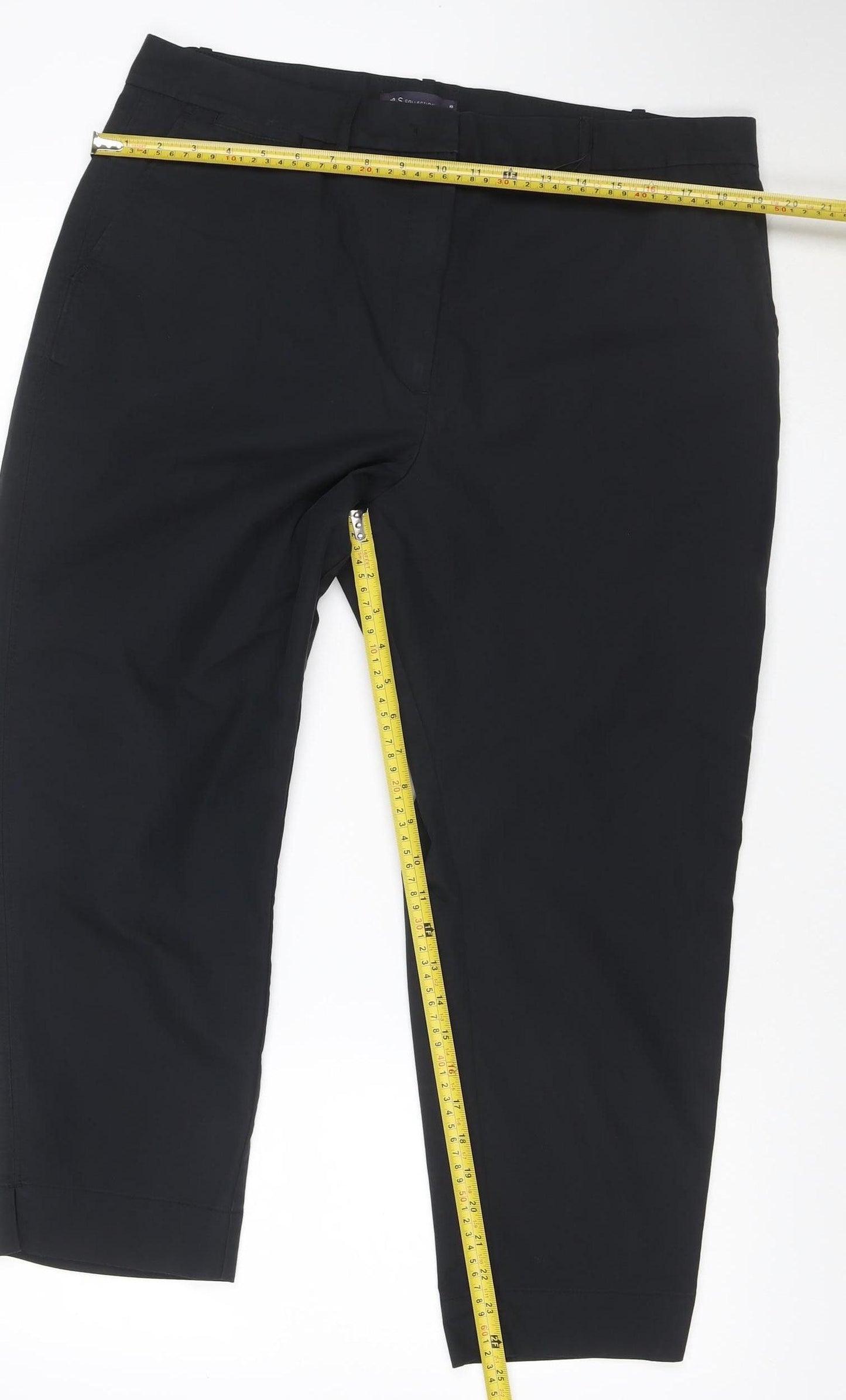 Marks and Spencer Women Black Size 18 Chino Trousers