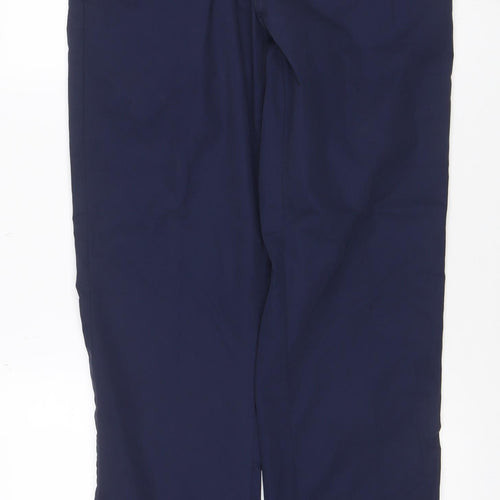 Marks and Spencer Men's Blue 34x33 Regular Fit Chino Trousers