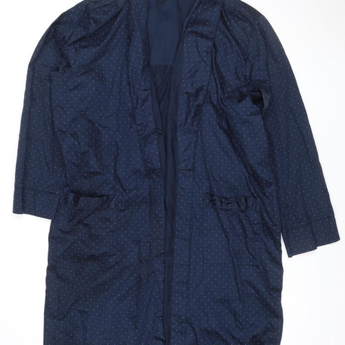 Marks and Spencer Men's Navy Polka Dot Cotton Robe L