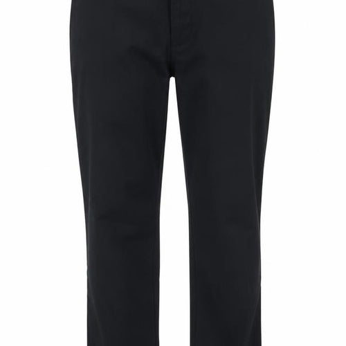 Marks and Spencer Women Black Regular Fit Cotton Blend Trousers 38/31